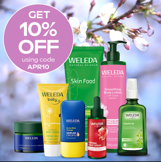Weleda April 10% off
