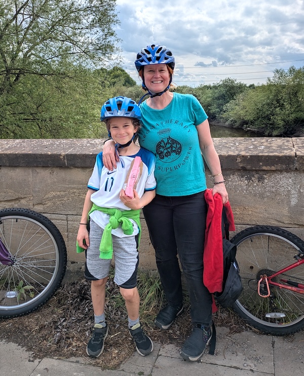 Bike ride with luca for newsletter