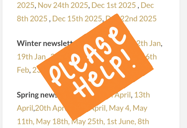 Please help - feedback on newsletters