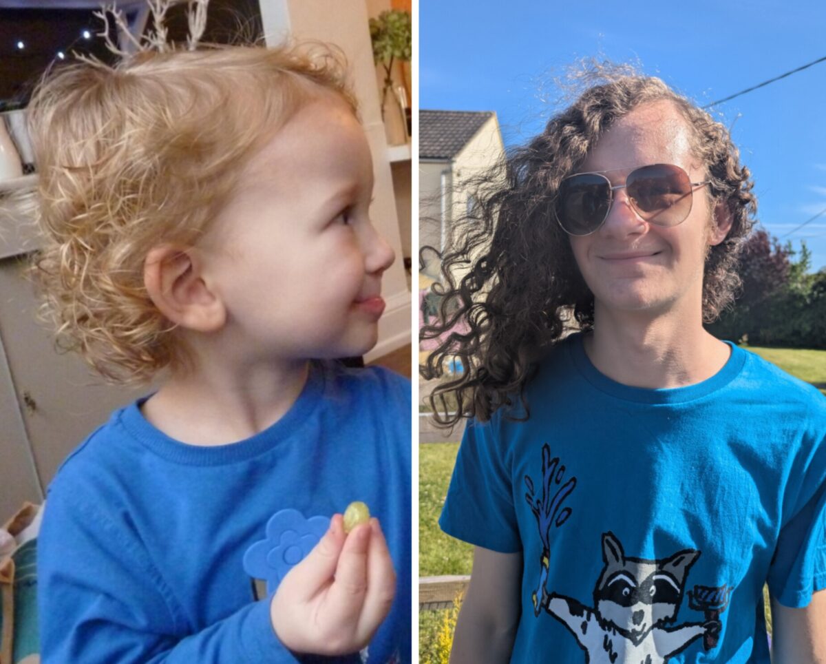E haircuts age 3 and 14 for newsletter